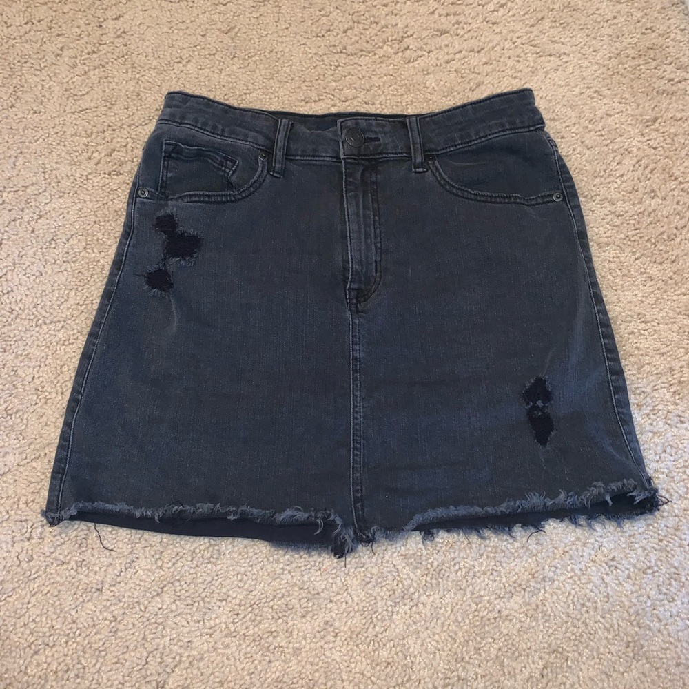 Aeropostale high waisted black denim skirt